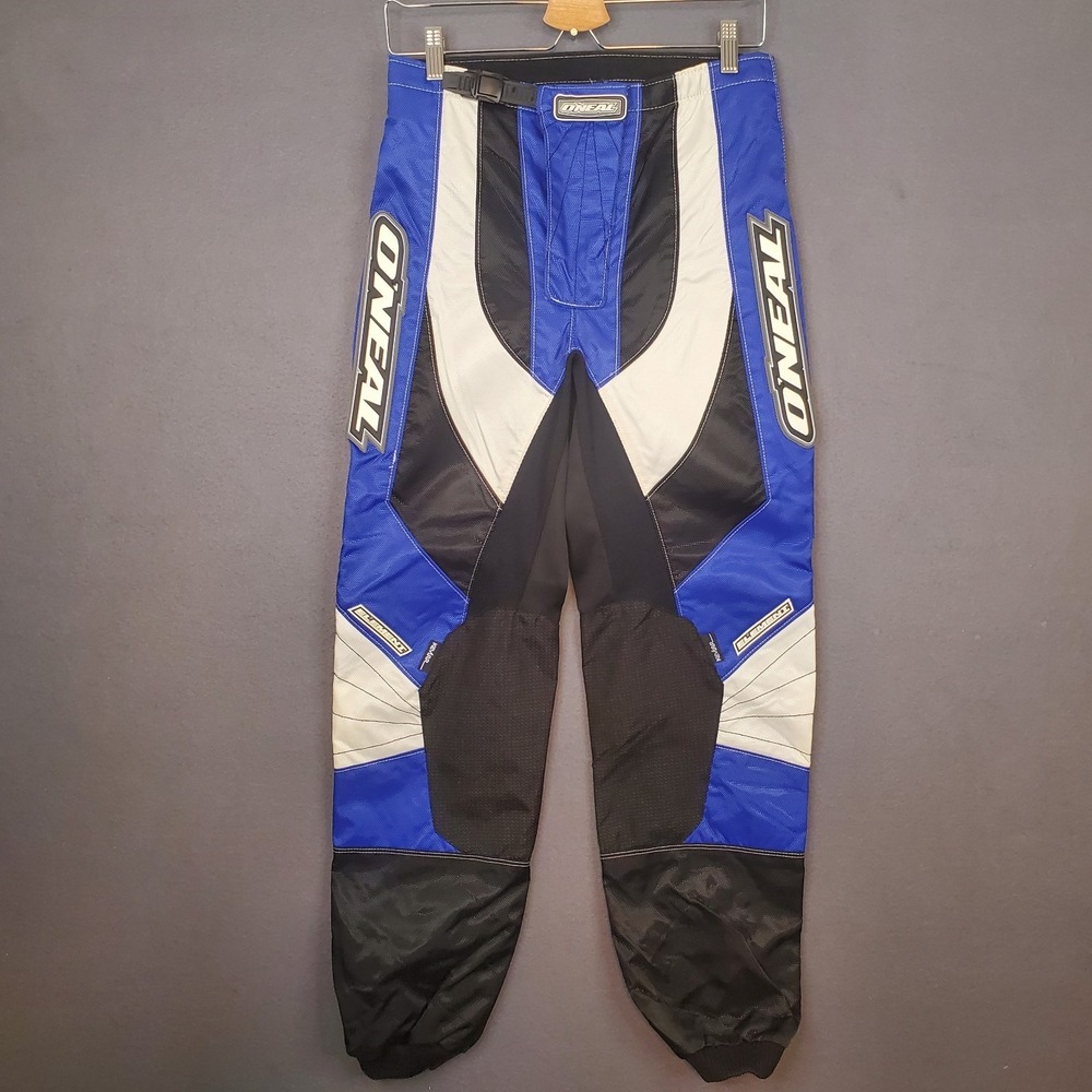 O'Neal Elements‎ Motocross Racing Pant Mens SZ 30 w/Kevlar Black Blue Silver